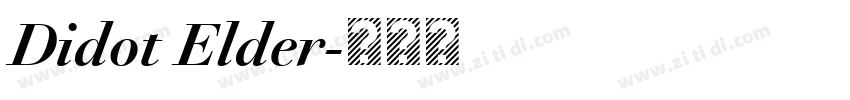 Didot Elder字体转换